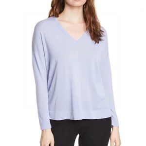 NEW EILEEN FISHER V-NECK TUNIC SWEATER